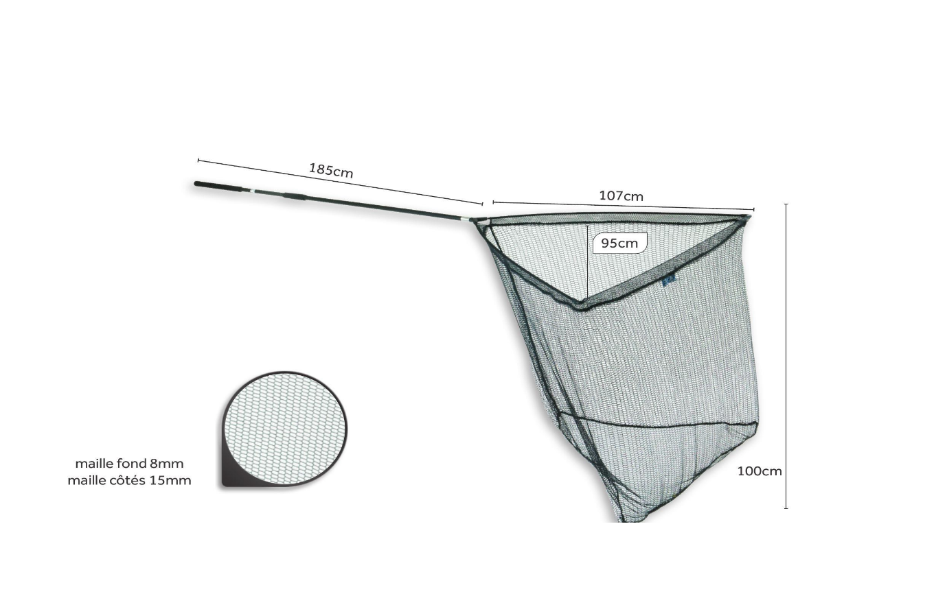 Épuisette Adagio II + Manche Interchangeable Autain au magasin de pêche Compagnie Vegetal à Créhange en Moselle