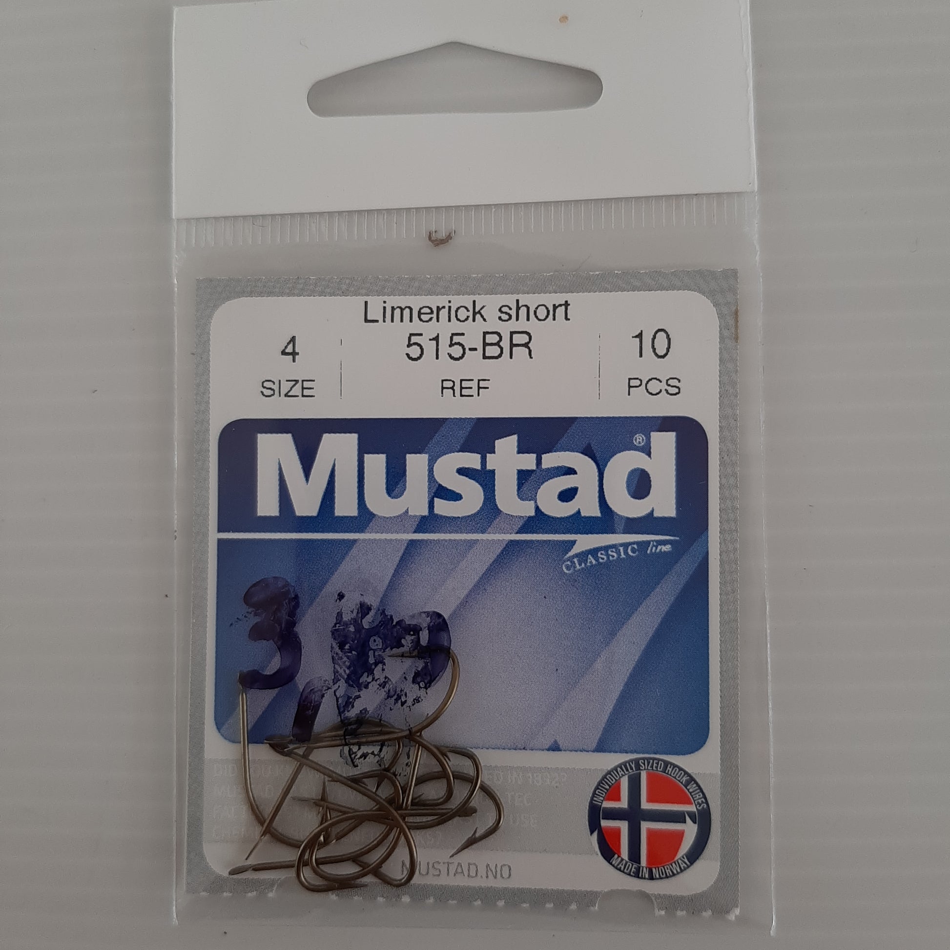 Hameçons Mustad Limerick Short X10 au magasin de pêche Compagnie Vegetal à Créhange en Moselle