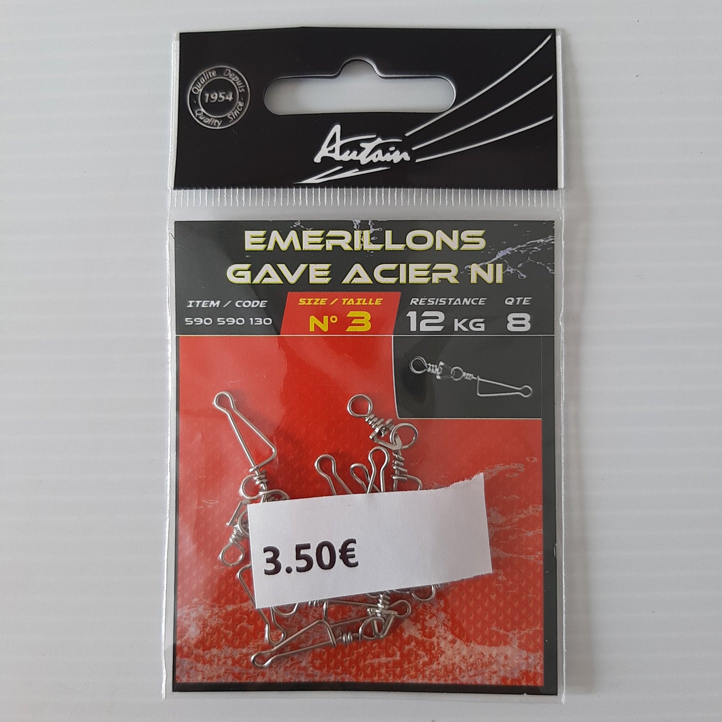 Emerillons Gave Acier Autain X8 au magasin de pêche Compagnie Vegetal à Créhange en Moselle