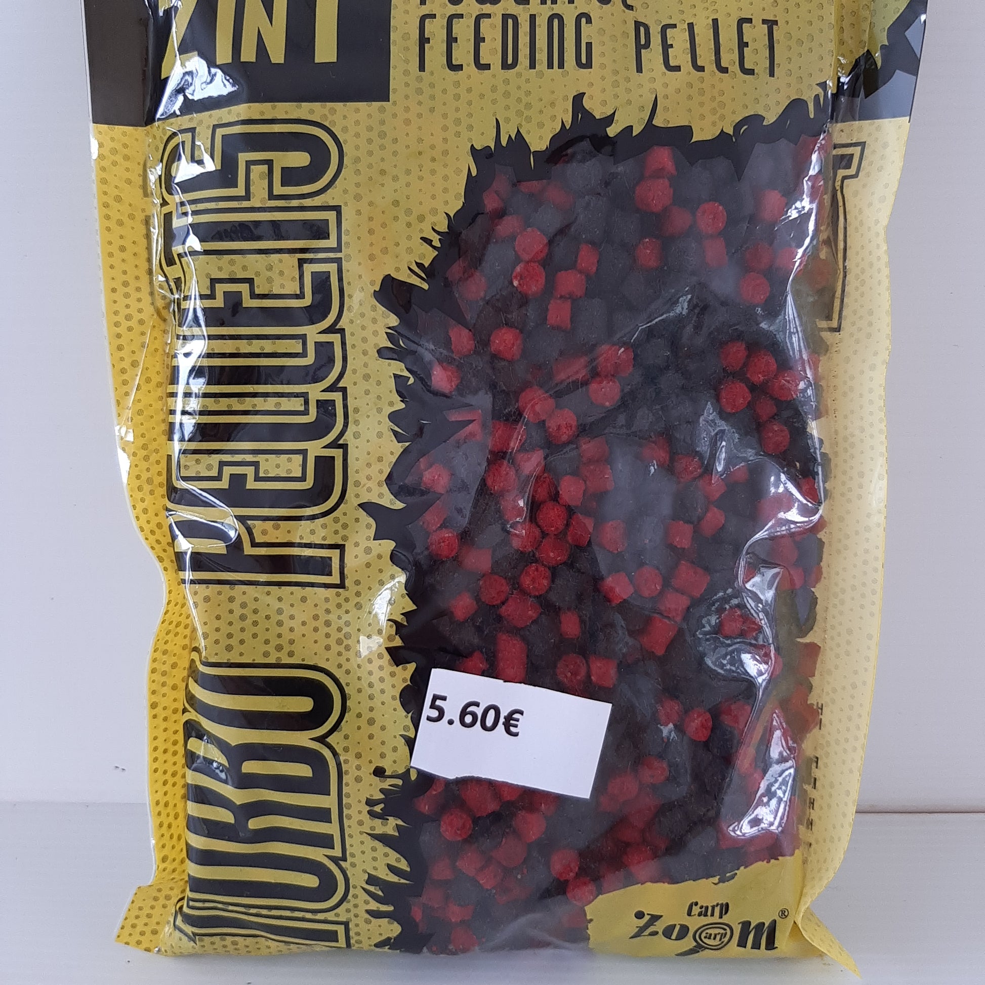 Pellets 3/6mm Fraise-Poisson Turbo Pellets 500g au magasin de pêche Compagnie Vegetal à Créhange en Moselle